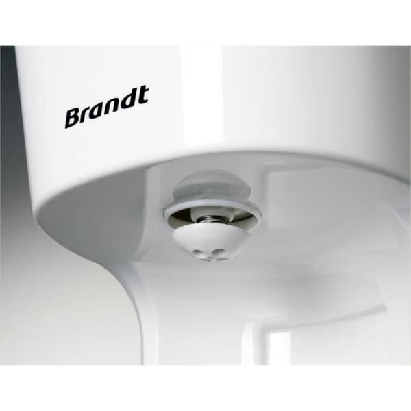 Elektrisk kaffebryggare - BRANDT - CAF1318S - Vit och Silver - 1,8 L - 1100 W - 18 koppar