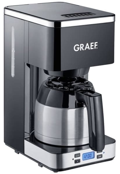 Graef FK512EU, Kaffebrygger (drypp), 1 l, Malt kaffe, Sort, Rustfritt stål
