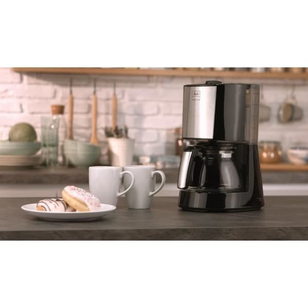 Kaffemaskin Melitta - Njut av Top Glass Noir/Borsted Steel 1017-04