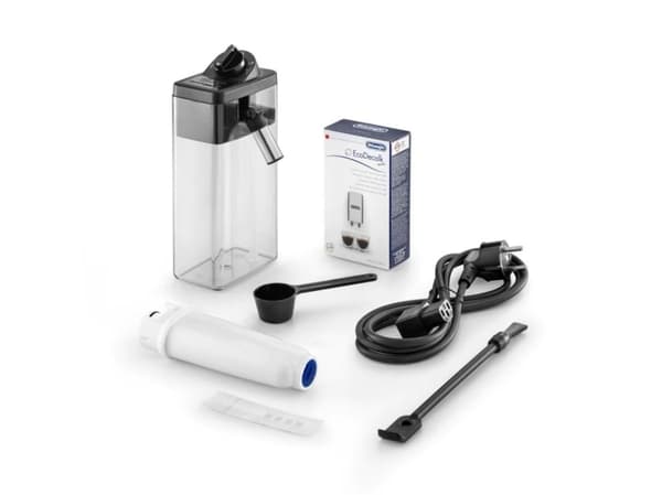 De’Longhi ECAM350.50.SB, Espressomaskin, 1,8 l, Kaffebönor, Inbyggd kvarn, 1450 W, Svart, Silver