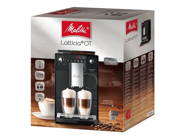 Melitta Series 600 F300-100 Latticia OT - Automatisk kaffemaskin med melkeskummer - svart