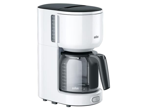 Braun PurEase KF 3120 WH - Kaffemaskin - 10 koppar - vit