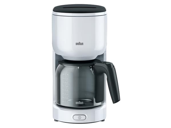 Braun PurEase KF 3120 WH - Kaffemaskin - 10 koppar - vit