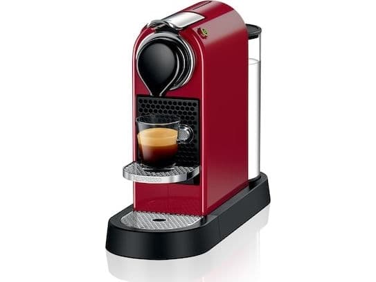 Krups Nespresso CitiZ XN741510 - Kaffemaskin - 19 bar - Kirsebærrød