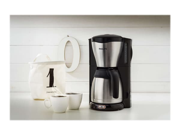 Philips Café Gaia HD7546 - Kaffemaskine - 15 kopper - metall/sort