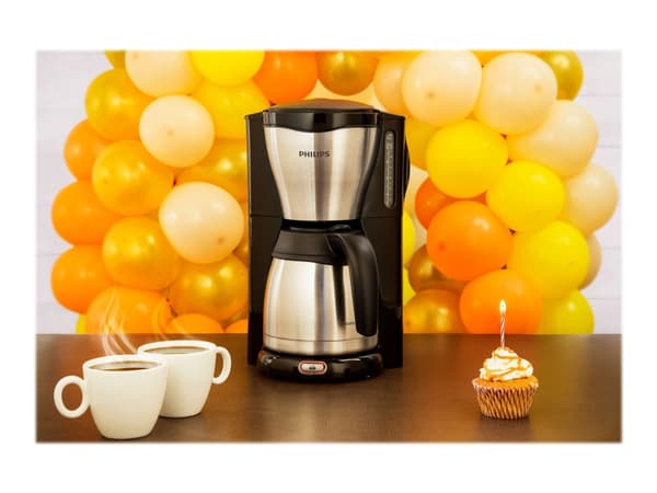 Philips Café Gaia HD7546 - Kaffemaskine - 15 kopper - metall/sort