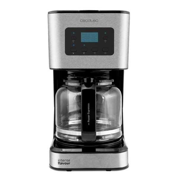 Cecotec Coffee 66 Smart kaffebryggare. ExtremeAroma Technology, Digital med LCD-skärm, 1,5 L (12 koppar), Reheat och Ma