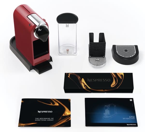 Krups Nespresso Citiz kapselmaskin, rød