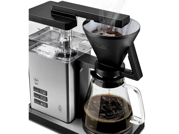 Melitta ONE, Kaffebrygger (drypp), 1,25 l, Malt kaffe, 1525 W, Sort, Rustfritt stål, Gjennomsiktig