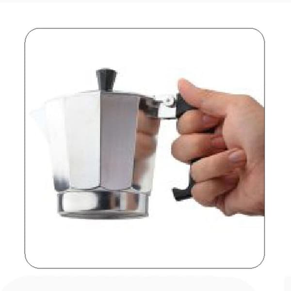 HAEGER MOKA POT 6 MOKA KAFFEMASKIN – ALUMINIUM, 6 KOPPAR