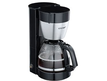 Cloer 5019 - Kaffemaskin - 10 koppar - matt rostfritt stål/svart