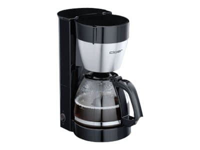 Cloer 5019 - Kaffemaskin - 10 kopper - matt rustfritt stål / svart
