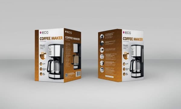 Filterkaffebryggare - ECG - KP 2125 Supreme - 1,5 L - 12 koppar - LCD-skärm - Håll varm-funktion