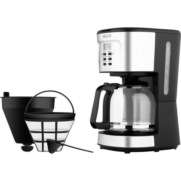 Filterkaffebryggare - ECG - KP 2125 Supreme - 1,5 L - 12 koppar - LCD-skärm - Håll varm-funktion