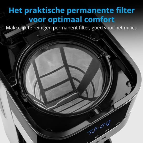 Programmerbar filterkaffebryggare med karaff - MEDION - MD 18458 - isotermisk - 900W - 1,2 L