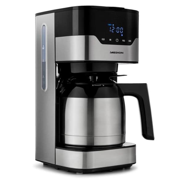 Programmerbar filterkaffebryggare med karaff - MEDION - MD 18458 - isotermisk - 900W - 1,2 L