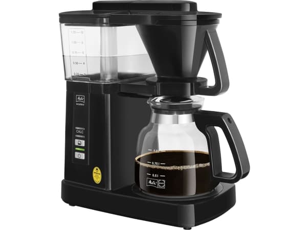 Melitta Excellent 5.0, Suodatinkahvinkeitin, Jauhettu kahvi, 1525 W, Musta, Läpinäkyvä