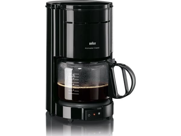 Braun KF 47 plus, Droppande kaffebryggare, Malat kaffe, 1000 W, Vit