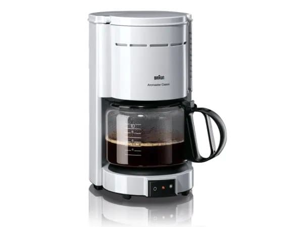 Braun KF 47 plus, Droppande kaffebryggare, Malat kaffe, 1000 W, Vit