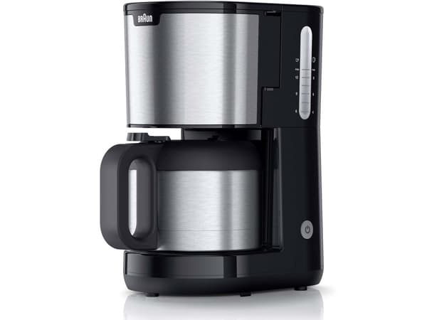 Braun IDCollection KF1505 BK, Drip coffee maker, 1.2 L, Ground coffee, 1000 W, Black