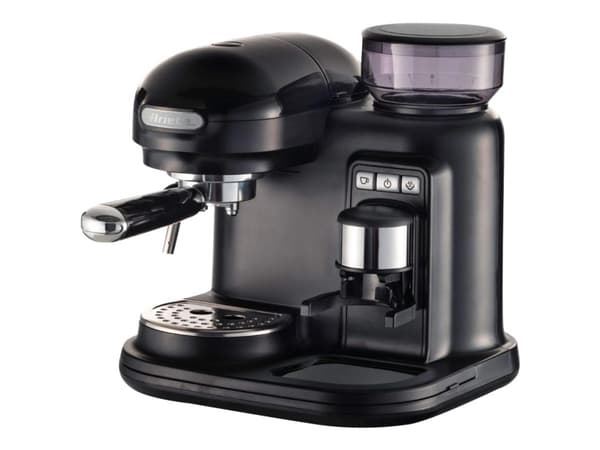 Ariete Moderna 1318 - Kaffemaskin med mjölkskummare - 15 bar - svart