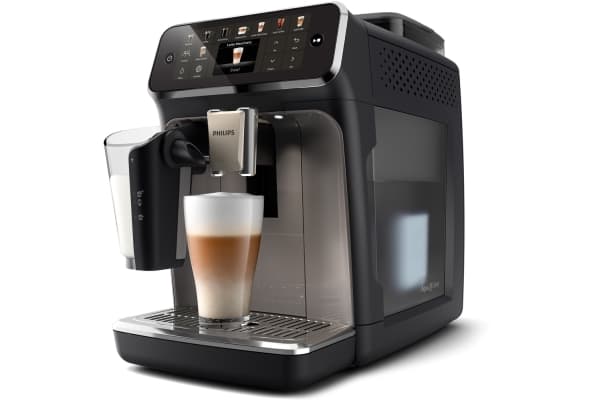 Philips 5500 series Helautomatisk espressomaskin EP5549/70 LatteGo, Espressomaskin, 1,8 L, Kaffebønner, Innebygd kvern, 230 W, Svart, Sølv