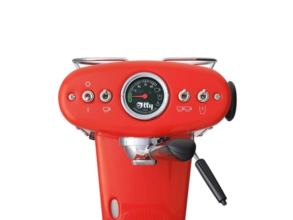Illy X1, Espressomaskin, 1 l, Kaffe pute, Malt kaffe, 1200 W, Sort, Rød, Rustfritt stål
