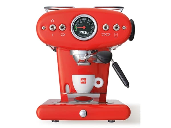 Illy X1, Espressomaskin, 1 l, Kaffe pute, Malt kaffe, 1200 W, Sort, Rød, Rustfritt stål