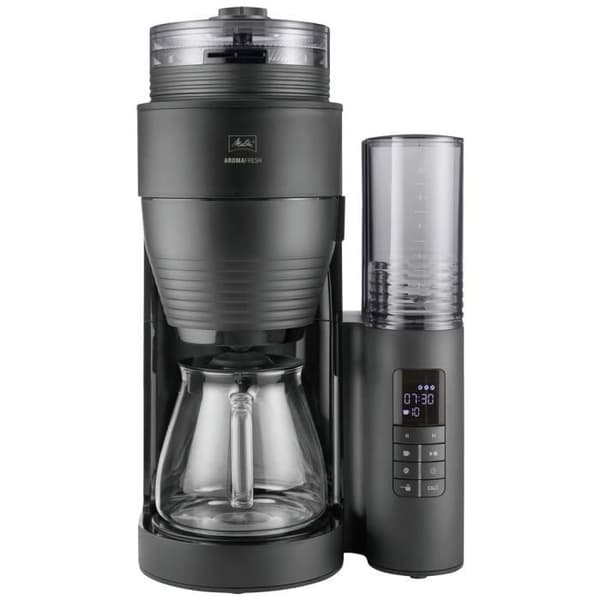 Cafetière - Melitta - AromaFresh - Svart - 10 koppar - Inbyggd krossare