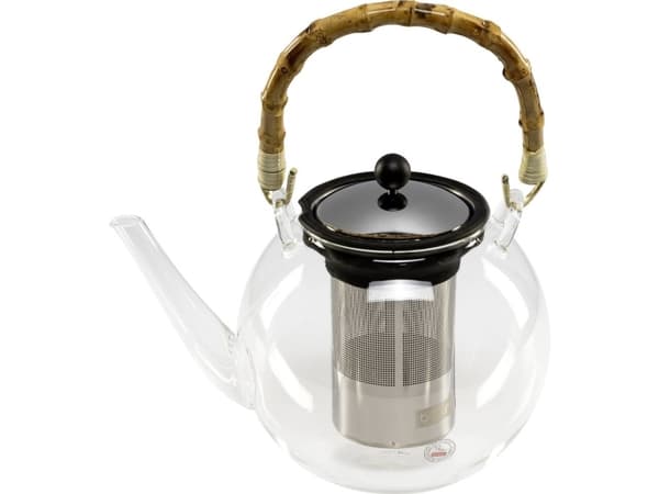 bodum ASSAM BAMBOO 1 Liter Te-forbereder Transparent, Sort, Bambus