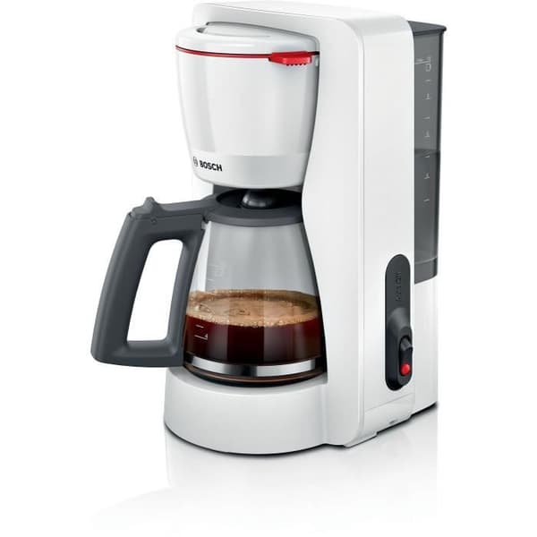 Filterkaffebryggare - BOSCH - TKA2M111 MyMoment - Vit - Kapacitet 1,25L - glaskanna - anti-droppsystem