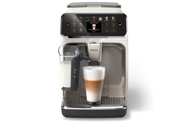 Philips Series 4400 EP4443 - Automatisk kaffemaskin med cappuccinatore - 15 bar - sølv/hvit
