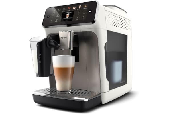 Philips Series 4400 EP4443 - Automatisk kaffemaskin med cappuccinatore - 15 bar - sølv/hvit