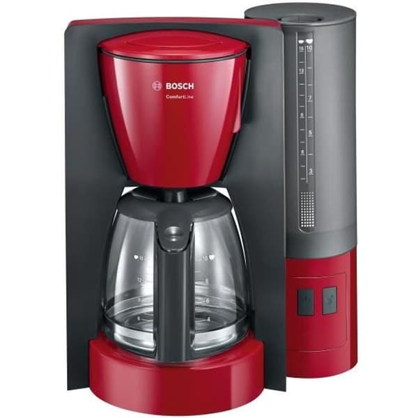 BOSCH TKA6A044 filterkaffebryggare - Röd - 15 koppar - 1200W - Aroma+