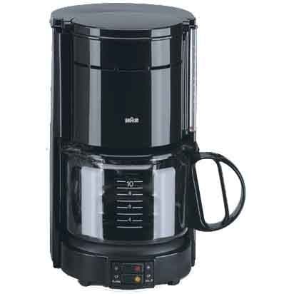 Filterkaffebryggare - BRAUN Aromaster Classic Black KF - OptiBrew-system - 1000 Watt - 10 koppar