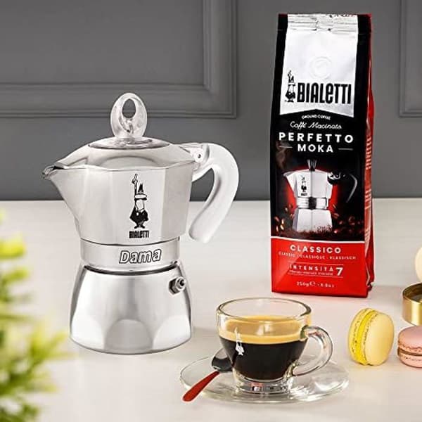 Bialetti Dama Pure Ice Coffee Maker, 1 kopp, inte lämplig för induktion, 1 kopp (67 ml), aluminium