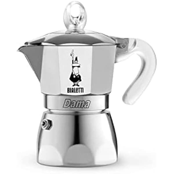 Bialetti Dama Pure Ice Coffee Maker, 1 kopp, inte lämplig för induktion, 1 kopp (67 ml), aluminium