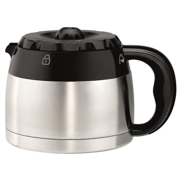 MOULINEX Subito Inox isotermisk filterkaffebryggare, 0,9 L, 8 till 12 koppar, Håller sig varm i 4 timmar, Anti-droppsystem FT360811