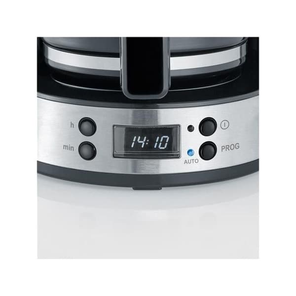 Programmerbar kaffebryggare 10 koppar 1,4L 1000W med aromväljare och LCD-skärm - SEVERIN