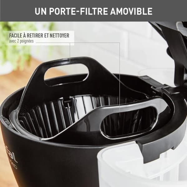 TEFAL Includeo filterkaffebryggare - 15 koppar - Automatisk avstängning - Svart