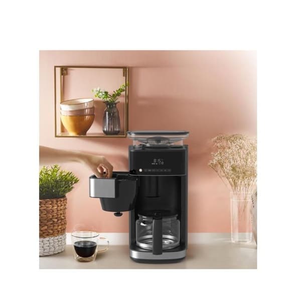 Filterkaffebryggare - Krups - KM832810 - 10 koppar - Programmerbar - Svart