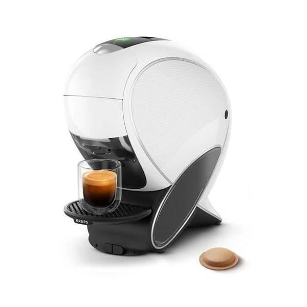 KRUPS NESCAFÉ Dolce Gusto kaffemaskin, komposterbara kapslar, Neo White KP850110