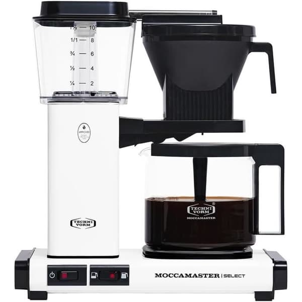 Filterkaffebryggare - Moccamaster - KBG Select - 1.25 L - Matt Vit - Automatisk Stopp
