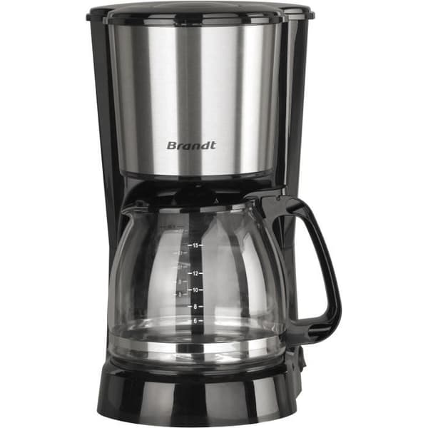 Elektrisk kaffebryggare - BRANDT - CAF815X - 15 koppar - 800 W - Svart