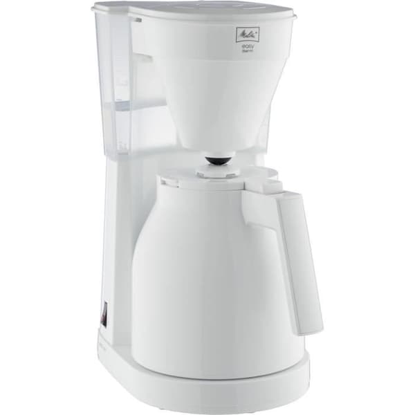 Melitta Easy Therm II 1023-05 Vit - Kaffebryggare - Termokanna med enhandskontroll, transparent vattentank