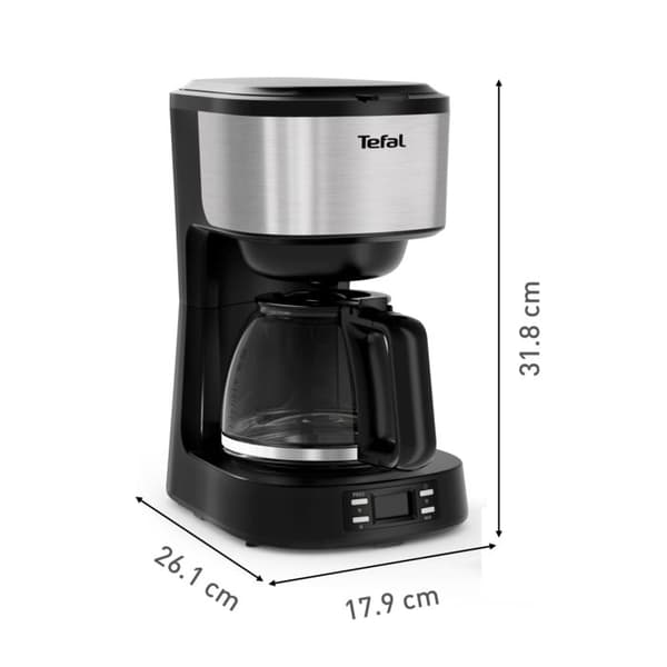Filterkaffebryggare 12 koppar Tefal CM520D10 TU Unik
