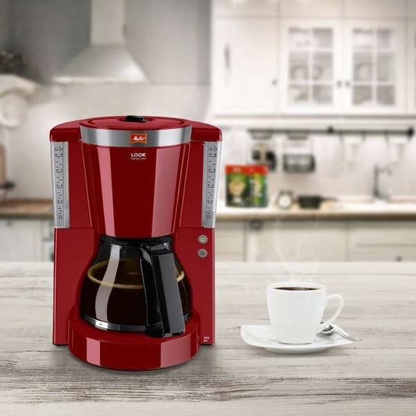 MELITTA Look IV Selection filterkaffebryggare - Röd - 15 koppar - 1000W