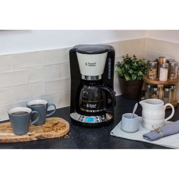 RUSSELL HOBBS Colors Plus programmerbar filterkaffebryggare 24033-56 - kräm