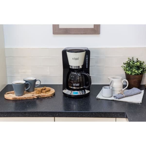 RUSSELL HOBBS Colors Plus programmerbar filterkaffebryggare 24033-56 - kräm
