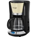Miniatyrbild 1 av 9: RUSSELL HOBBS Colors Plus programmerbar filterkaffebryggare 24033-56 - kräm